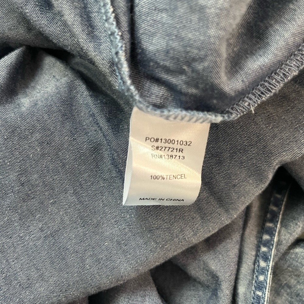 Doe & Rae Drawstring Denim Romper NWT - Picture 8 of 8